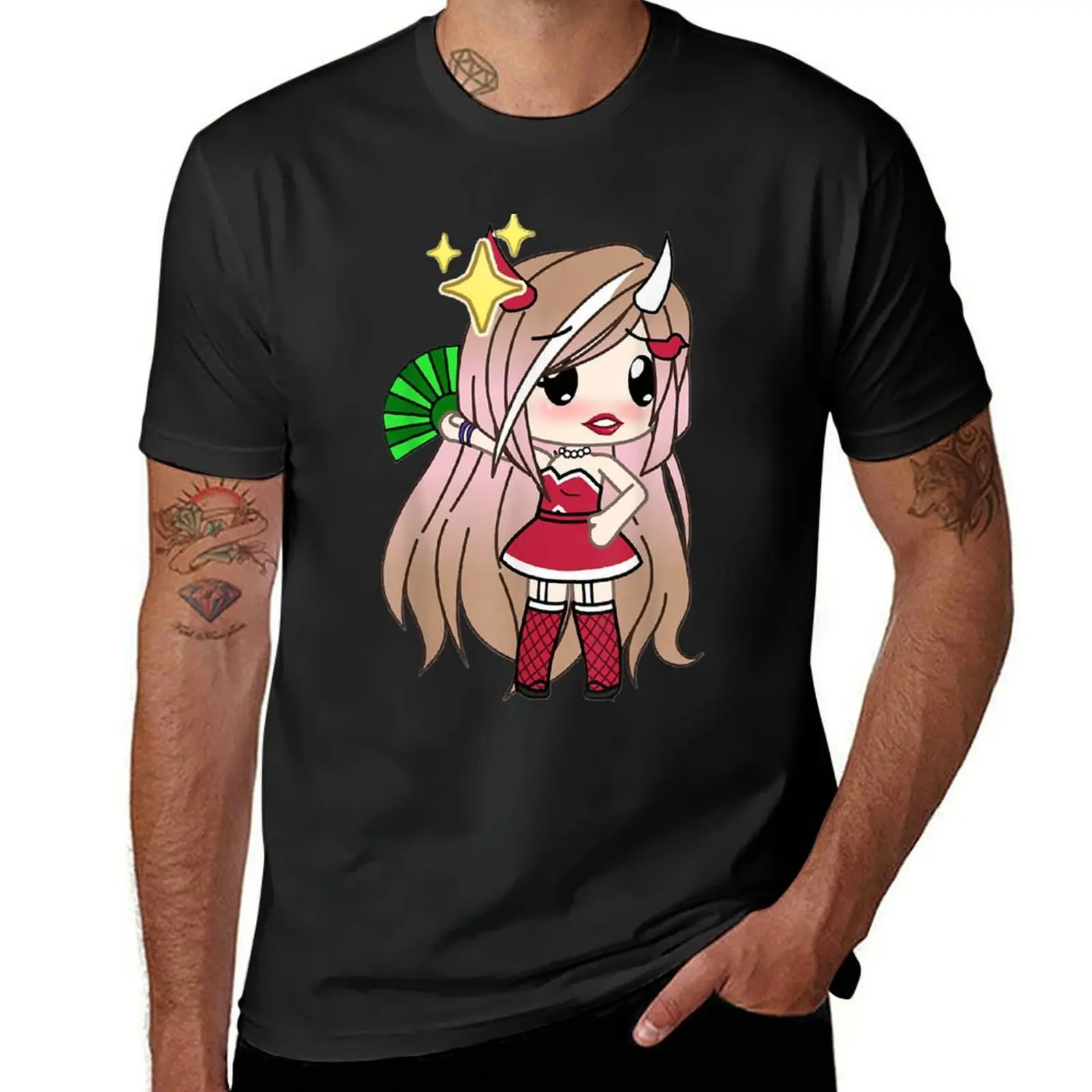 Gacha Life and Gacha Club Chibi Anime Kawaii Outfits Merch T-shirt oversizeds tees for a boy new edition t shirt men