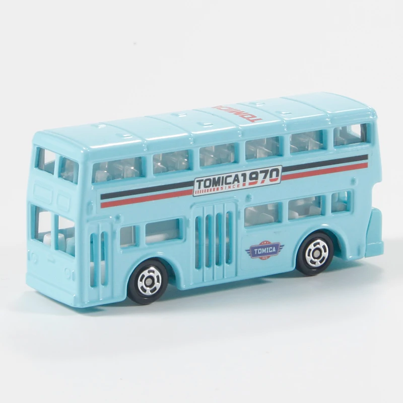 오리지널 다카라 토미 토미카 런던 더블 데커 버스 다이 캐스팅 정적 합금 자동차 모델 자동차 장난감 소년 생일 선물