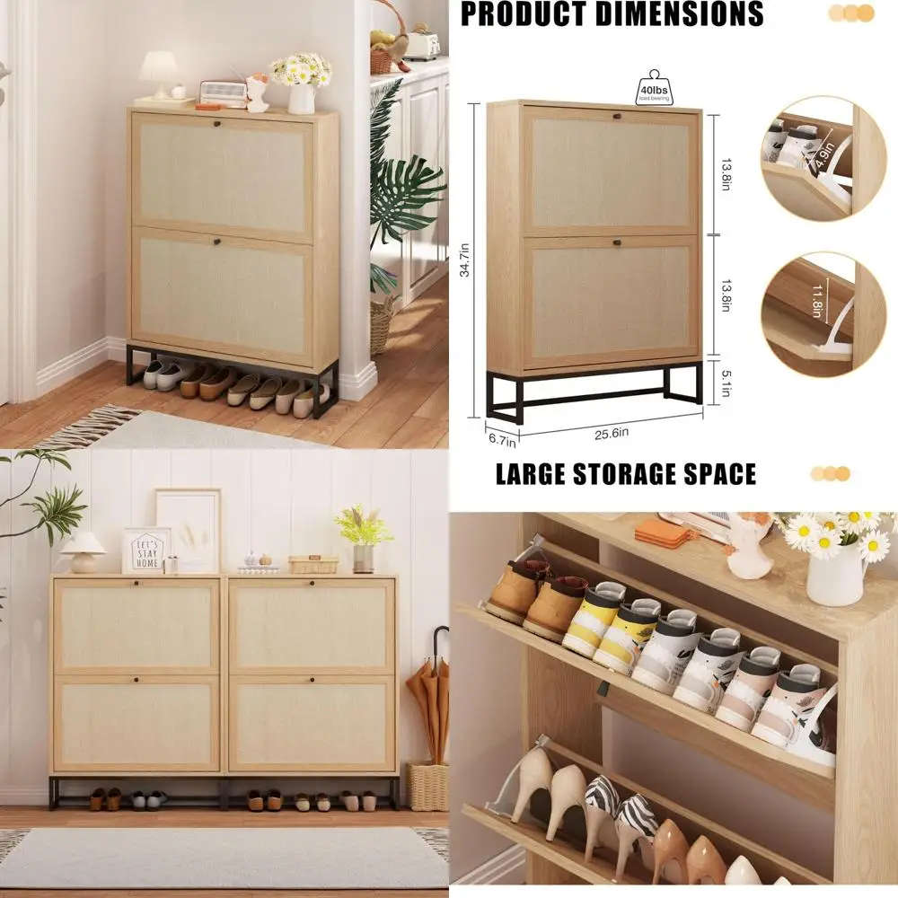 

Отдельностоящий органайзер для обуви с откидными дверцами ящика для хранения в прихожей, система полки обувного шкафа