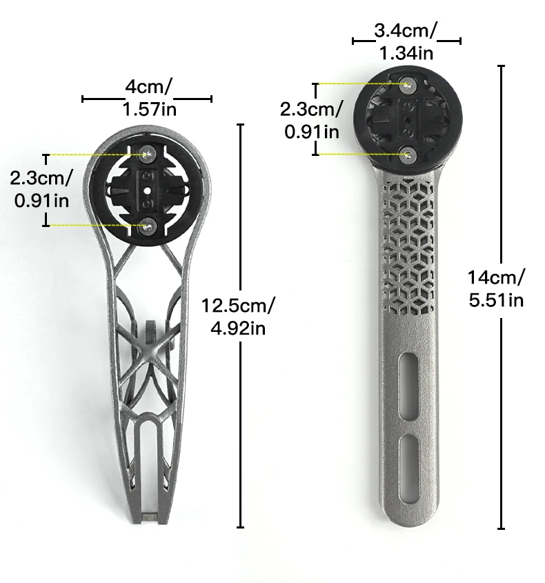 RRSkit 3D-gedruckte Titanlegierung Fahrradcomputer-Verlängerungshalterung für Garmin-Uhrenständer Rennrad Gopro-Lampenhalter – Detail 8