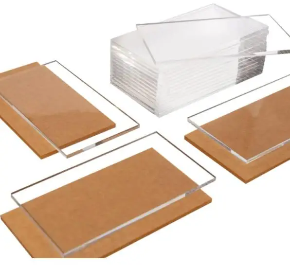 

Thickness 5mm Clear Place Cards Transparent Acrylic Blank Business Card For Laser Engraving