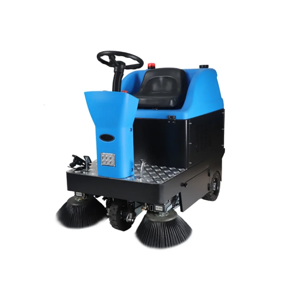 Battery Powered Charging Water Spray Road Parking Lot Cleaning Equipment Vacuum Street Sweeper