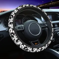 Mickey Friends Car Steering Wheel Cover 37-38 Elastic Steering Wheel Protective Cover Suitable Car-styling Car Accessories