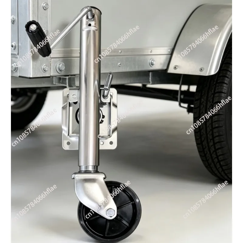 Bolt-on Sidewind Round Swivel Trailer Jockey Wheel with Solid Wheel, Heavy Load Capacity, RV & Boat Trailer Accessories