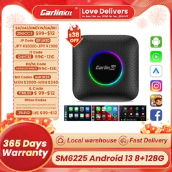 CarlinKit CarPlay Ai Box Android 13 SM6225 8 ядер 8G + 128G Smart Android TV Box Беспроводная связь CarPlay Android Auto Поддержка 512 ГБ SD