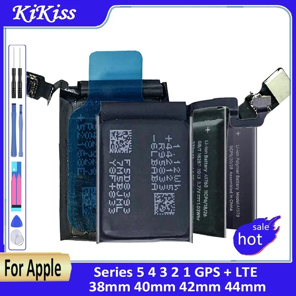 

A2059 A1850 A1875 A1847 A1761 Battery For Apple Watch iWatch Series SE 5 4 3 2 1 GPS + LTE 38mm 40mm 44mm SE S5 S4 S3 S2 S1