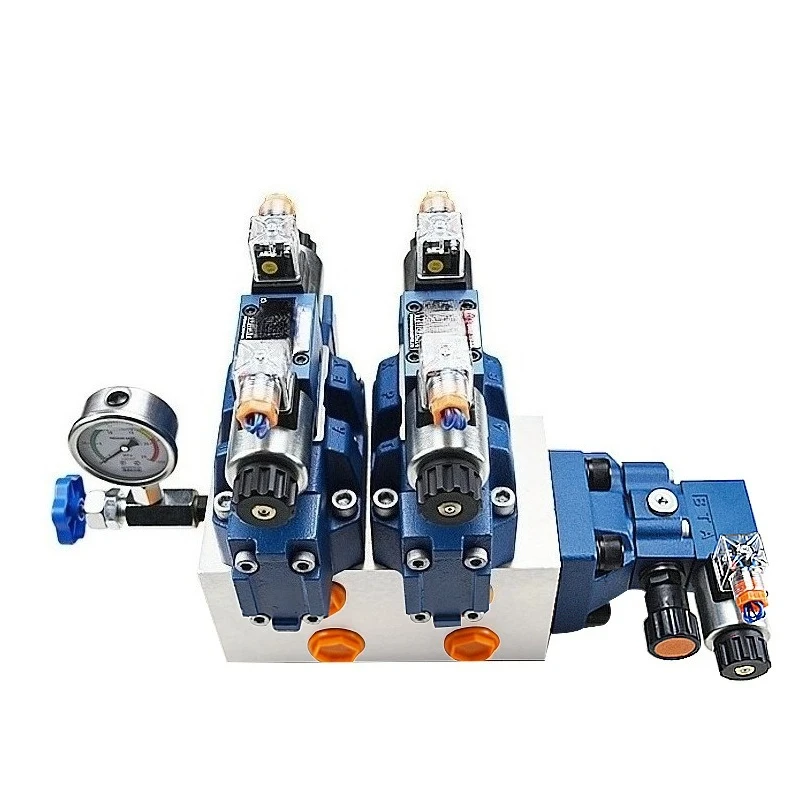Hydraulic solenoid valve group 2 way 16 through the electric reversing valve agricultural machinery valve group with 20