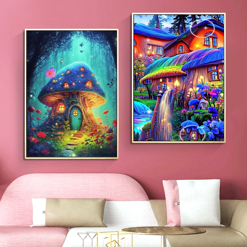 YOUQU Landscape Diamond Painting High-quality Diamond Embroidery DIY Mosaic Picture 5D Home Decoration Exquisite Gifts