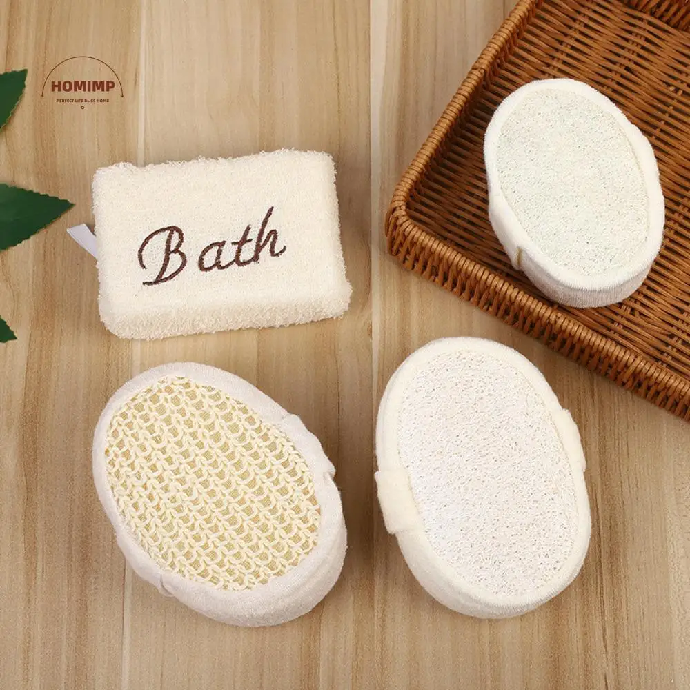 

Natural Loofah Sponge Scrubber Double Sided Environmentally Friendly Shower Gloves Durable Portable Back Exfoliator Home