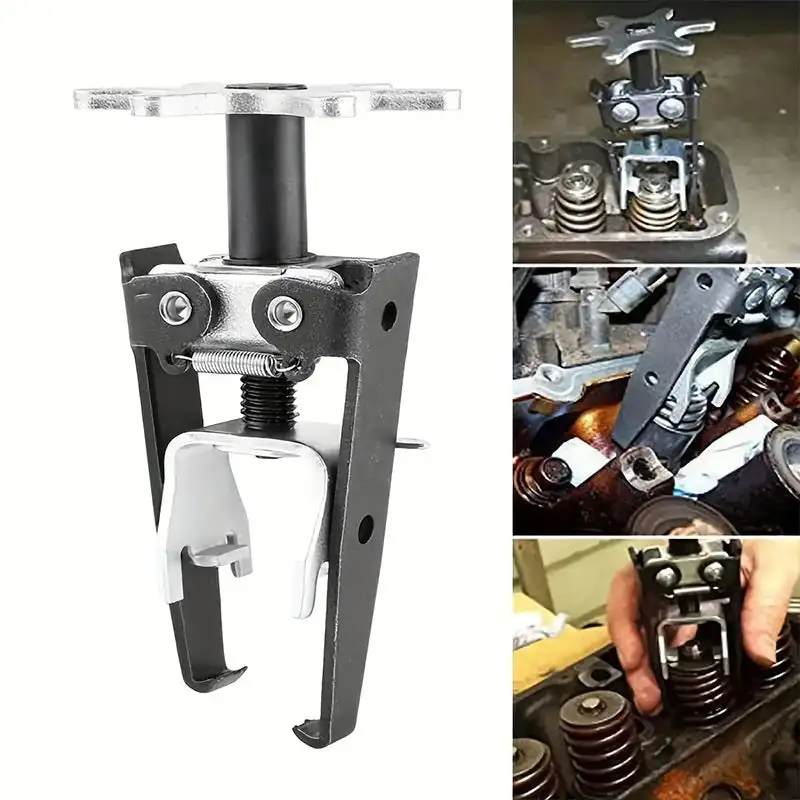 Compressor de mola de válvula profissional Auto Motor Overhead Valve Removal Tool Expander Alicate Remover Válvula Spring Keeper, Novo