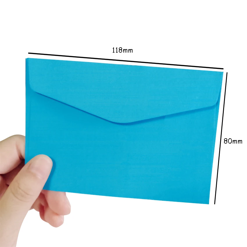 20Pcs/lot Simple Candy Kraft Paper 14 Colors Blank Envelopes Greeting Cards Mini Envelopes Gift EnvelopeChristmas