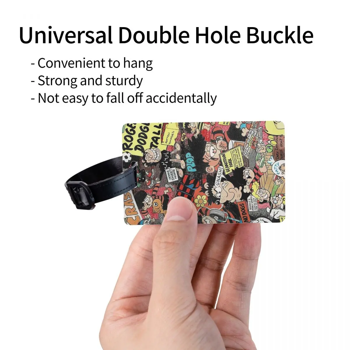 Beano 2 علامات الأمتعة ملحقات حقيبة السفر لطيف الأمتعة الصعود علامة التسمية حامل معرف اسم العنوان #3