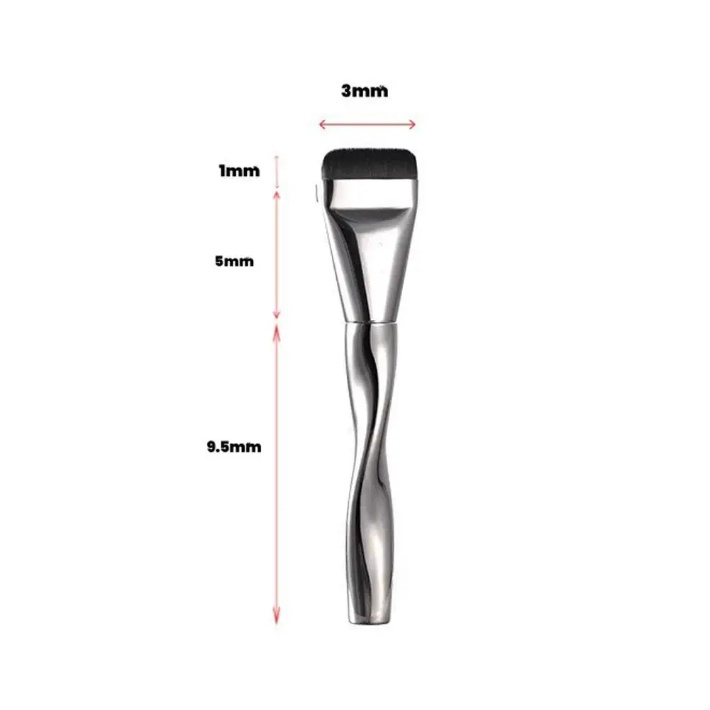 Pincel de base de uma palavra, leve e fino, pincel de contorno facial, pincel de contorno plano, creme de base, pincéis de maquiagem