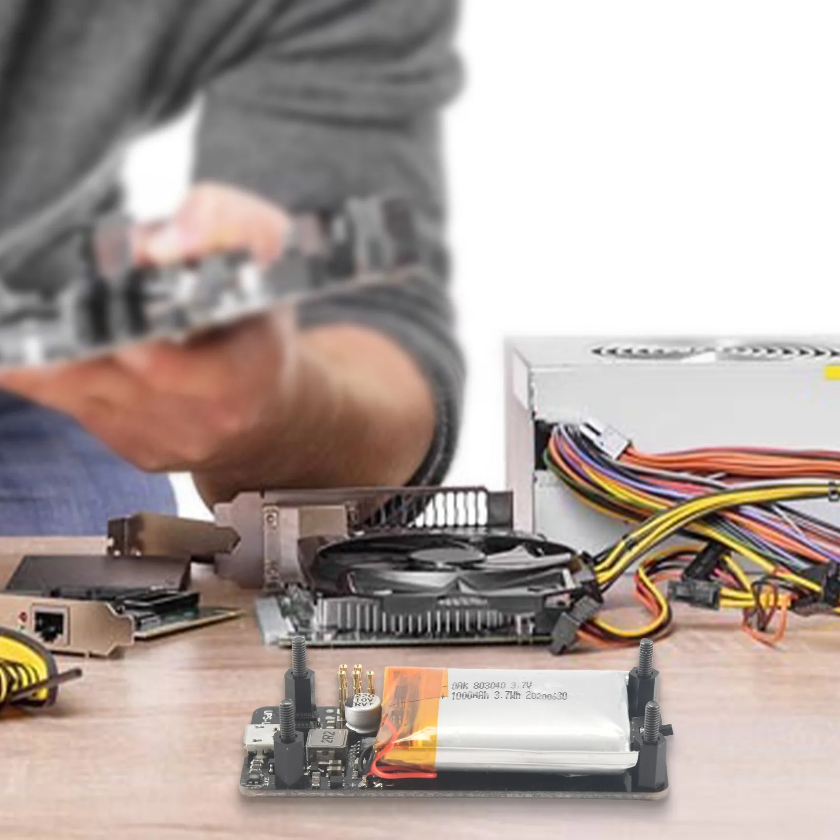 Nova placa UPS Lite V1.2 UPS Power HAT com detecção de eletricidade de bateria para Raspberry Pi Zero Zero W