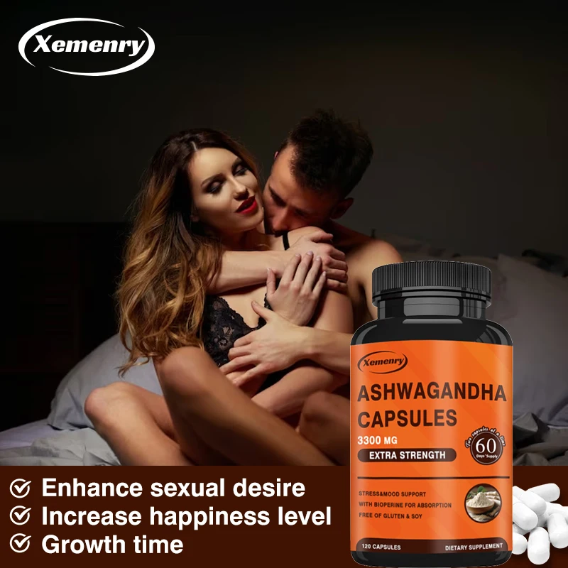 

Ashwagandha Capsules - Relieve Stress, Deep Sleep, Laser Focus & Brain Boost