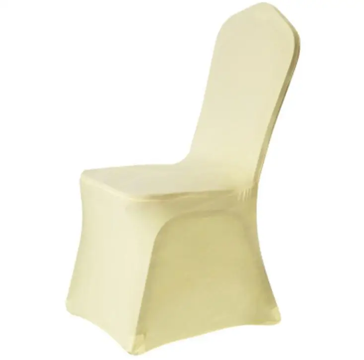 100pcs Universal White Stretch Spandex Lycra Decor Chair Covers for Wedding Party Banquet Hotel Home Event Celebration Wholesale