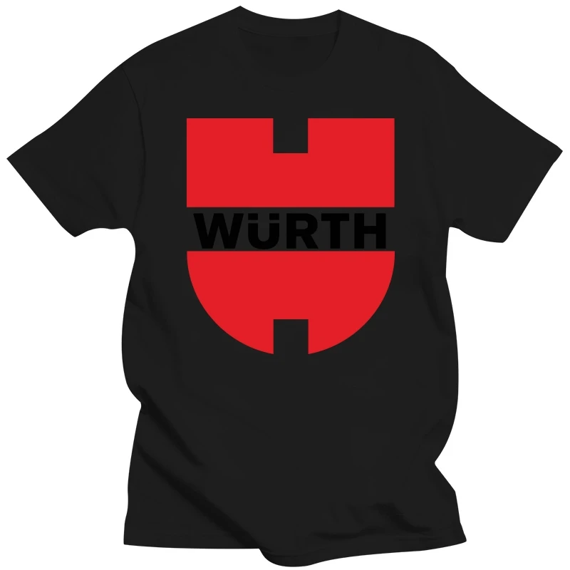 Wurth logo 2020 men's Casualshirt slim men's t shirtonline for sale Irregular Men Short Sleeves Bottoming shirt