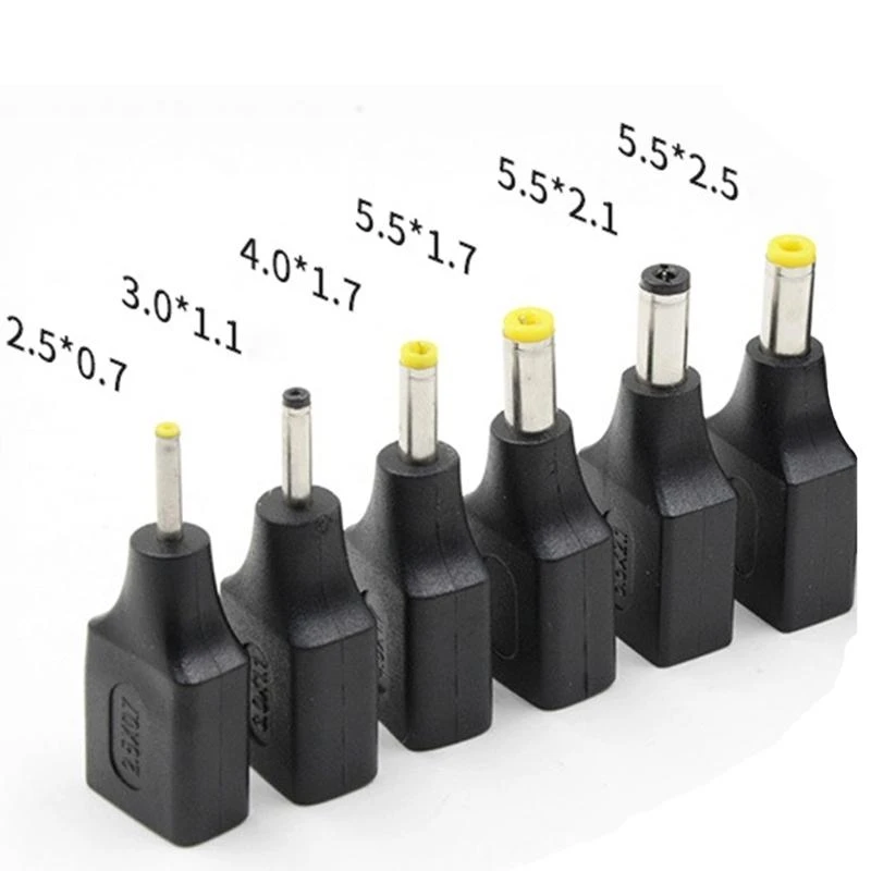 L4MD Connector 3.0x1.1/3.5x1.35/4.0x1.7/5.5x2.1/5.5x2.5mm Male Socket to USB Male Plug Power Connector Adapter