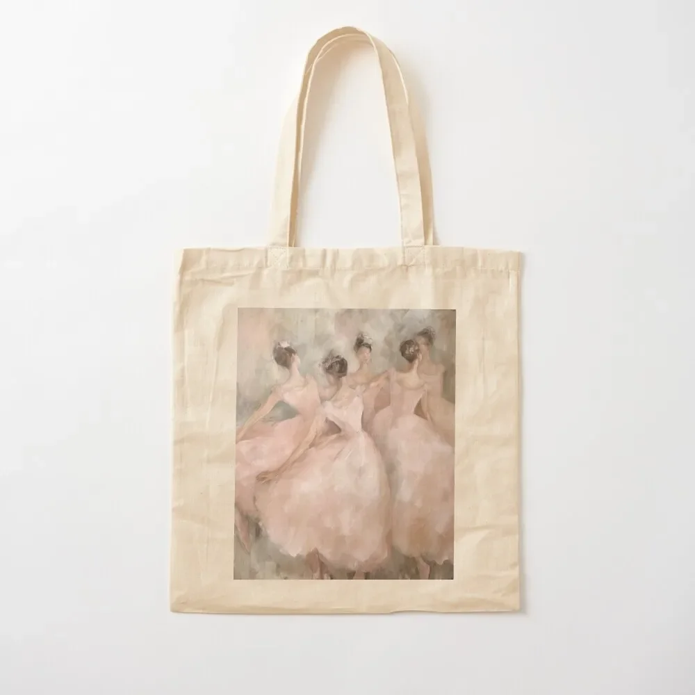 Coquette aesthetic vintage painting of ballet dancers Tote Bag sacs de shopping tote bag canvas Tote Bag