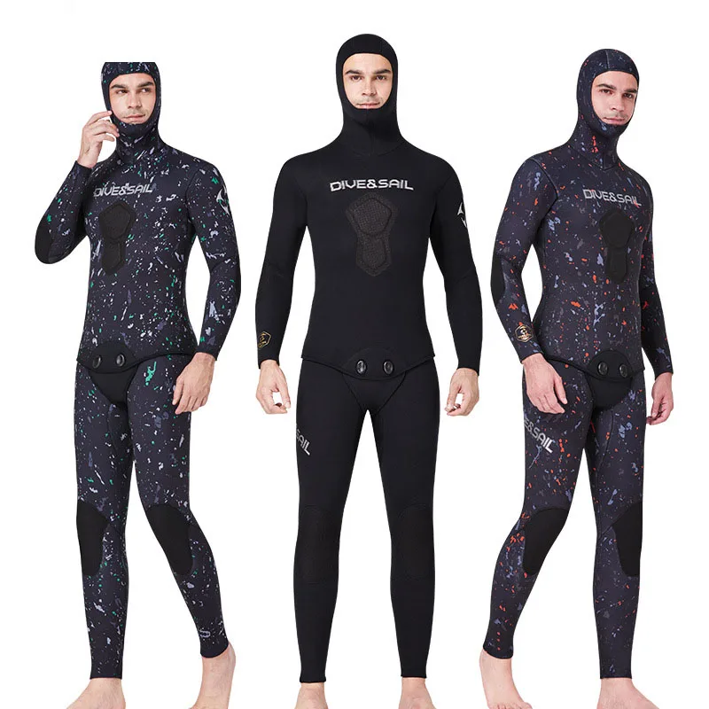 

Keep Warm Neoprene For ManFishing 5MM Men’S Wetsuit Black Swimming Scuba Diving Thermal Diving Full Suit Surfing Equipmen