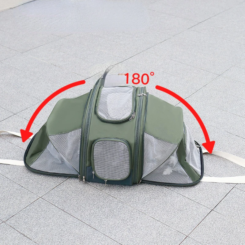 Multi-functional Pet Bags, Portable Dog Accessories Large Capacity Boarding Handbag Can Extendable Tent Multi-cat Family Dog Bag