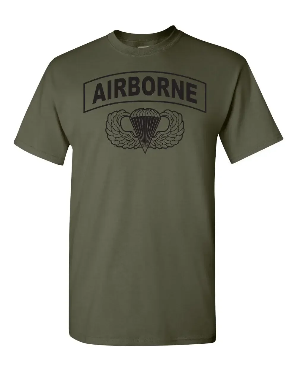 Airborne Hardcore Paratrooper Jump Wings 82nd 101st Unisex Tee Shirt 1617