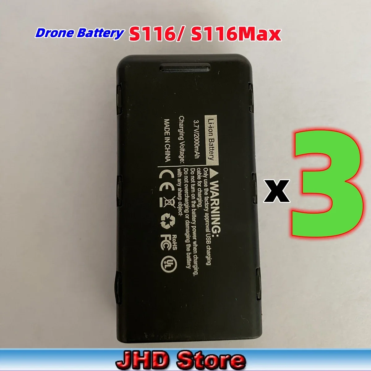 JHD S116Max oryginalna bateria do S116 Max Drone 3.7V 2000MAh bateria S116 RC zamiennik S116 Max bateria hurtowa