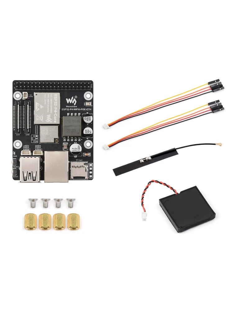 Płytka rozwojowa Waveshare ESP32-P4-WIFI6-POE-ETH oparta na ESP32-P4 i ESP32-C6 Wi-Fi6/Bluetooth 5 z zasilaniem PoE Ethernet — zdjęcie produktu 7