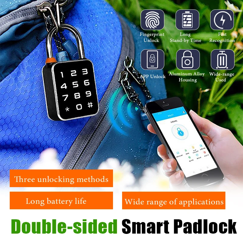 

Мини-умный замок 3 в 1, зарядка через USB, приложение Tuya, портативный комбинированный замок с паролем по отпечатку пальца для шкафов, дверей, велосипедов