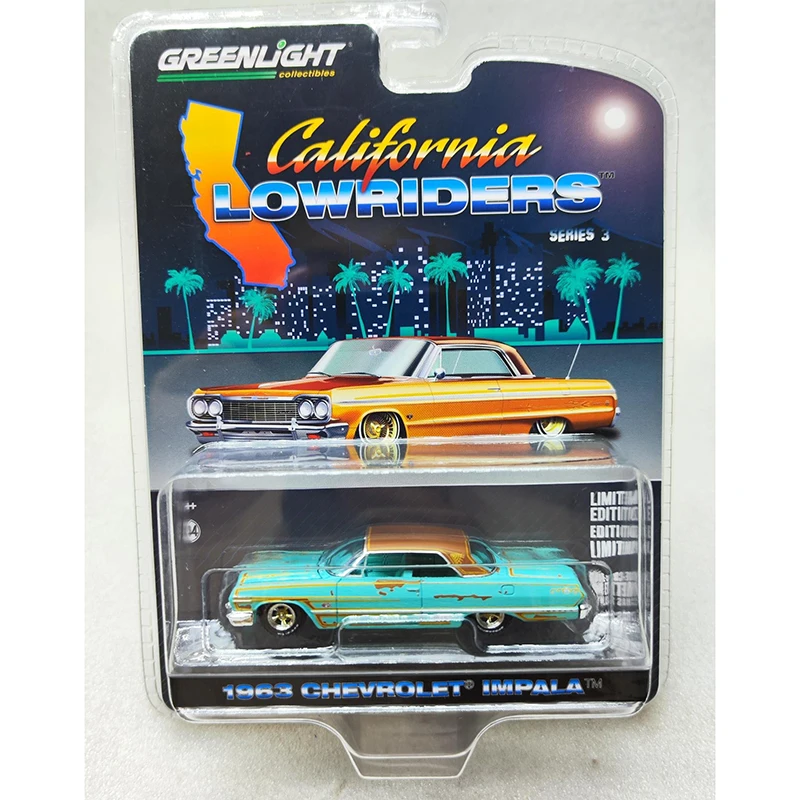 

Литые модели автомобилей Impala масштаба 3-1963 1:64, коллекция сувенирных украшений, игрушечные автомобили