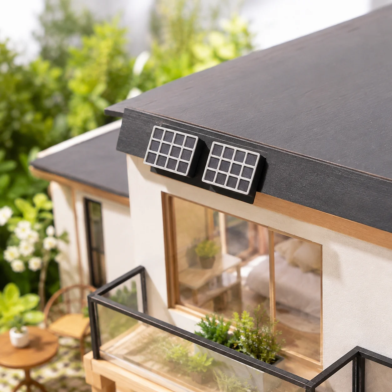 Solar Panel Scene Model, Suitable for Model Roof Decoration, Garden Panel, Garage Roof Decoration, Fans Collection!