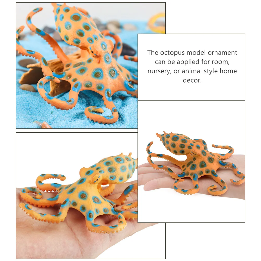 Simulated Octopus Model Marine Animal Artificial Ornament Small Decoration Child