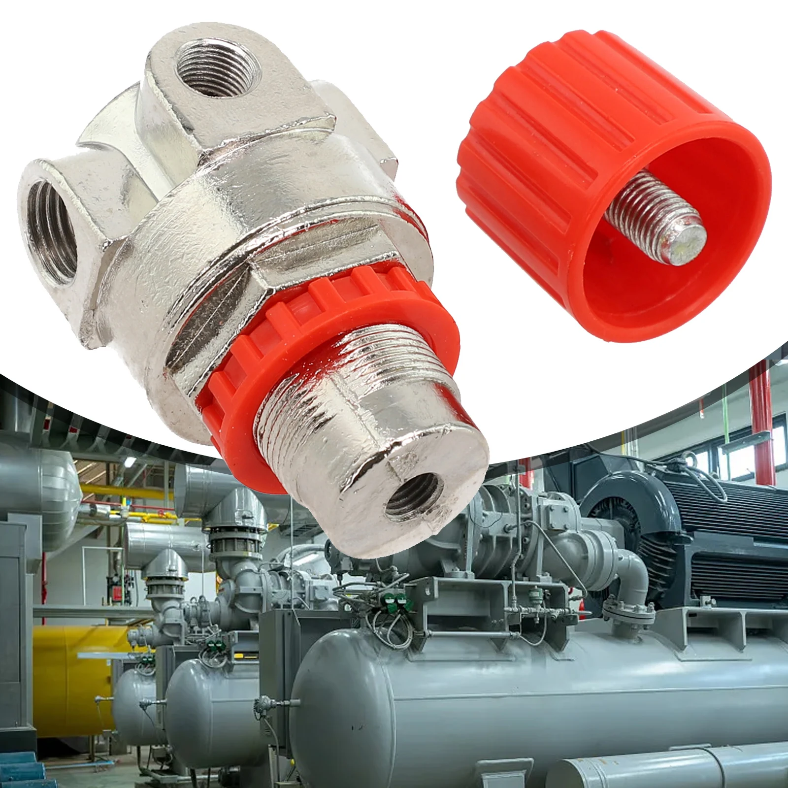 High Accuracy Pressure Regulating Valve for Piston Air Compressors 3 Hole Design with Overflow Port and Stable Performance