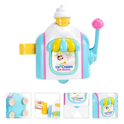Juguetes de baño pequeños para niños, máquina para hacer helados de burbujas, ducha de baño para bebés