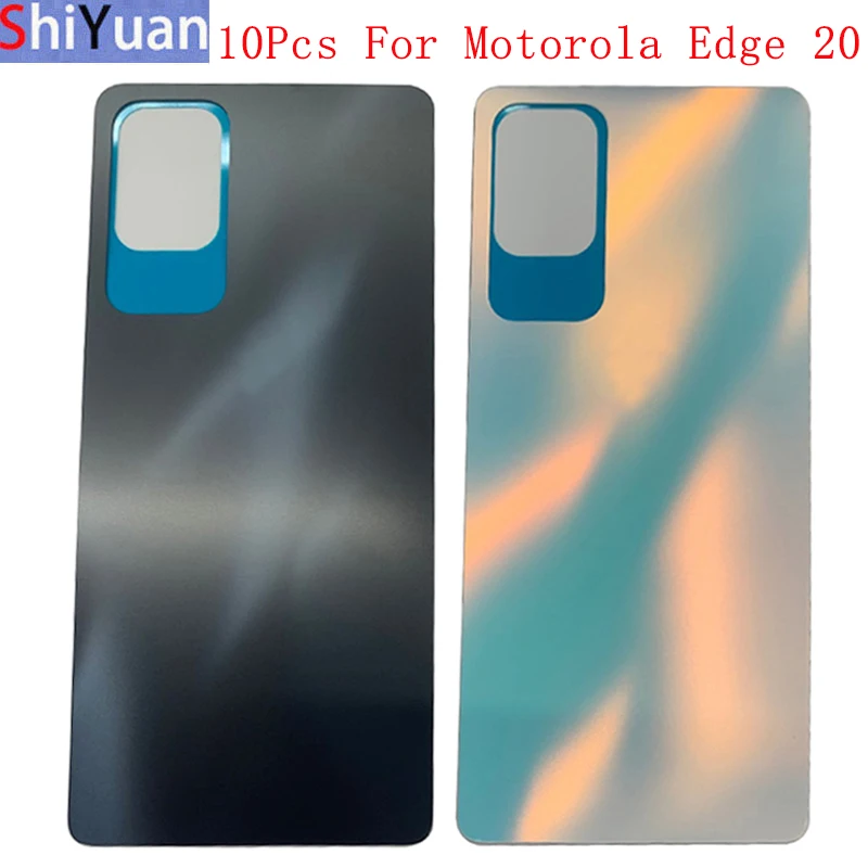 10Pcs Battery Cover Back Rear Door Housing Case For Motorola Moto Edge 20 Battery Cover with Adhesive Sticker Repair Parts gasket crankcase cover 1 yamaha 3xp 15451 02 00