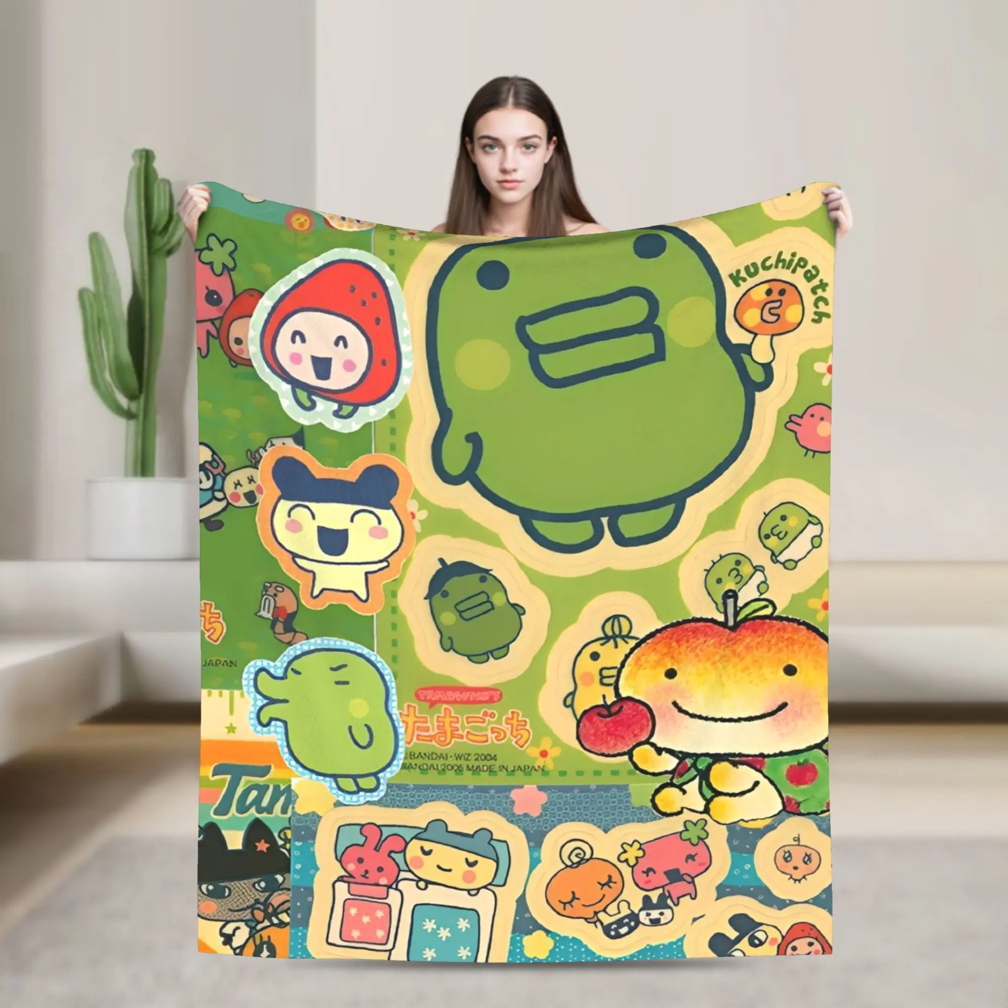 

Tamagotchis Digital Pet Blanket Quality Soft Warm Throw Blanket Autumn Picnic Couch Chair Sofa Bed Comfortable Bedspread