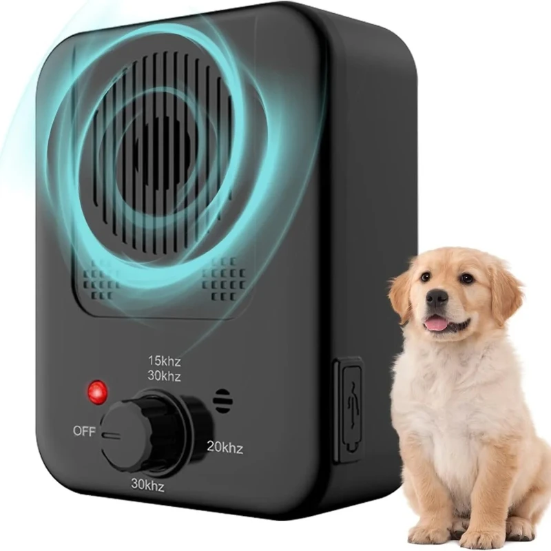 

Anti Barking Device, Rechargeable Dog Barking Control Device with 3 Modes, Ultrasonic Dog Barking Deterrent Indoor & Outdoor