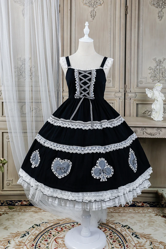 Robe caraco Lolita Alice Lace Bow, JSK, Alice Girl