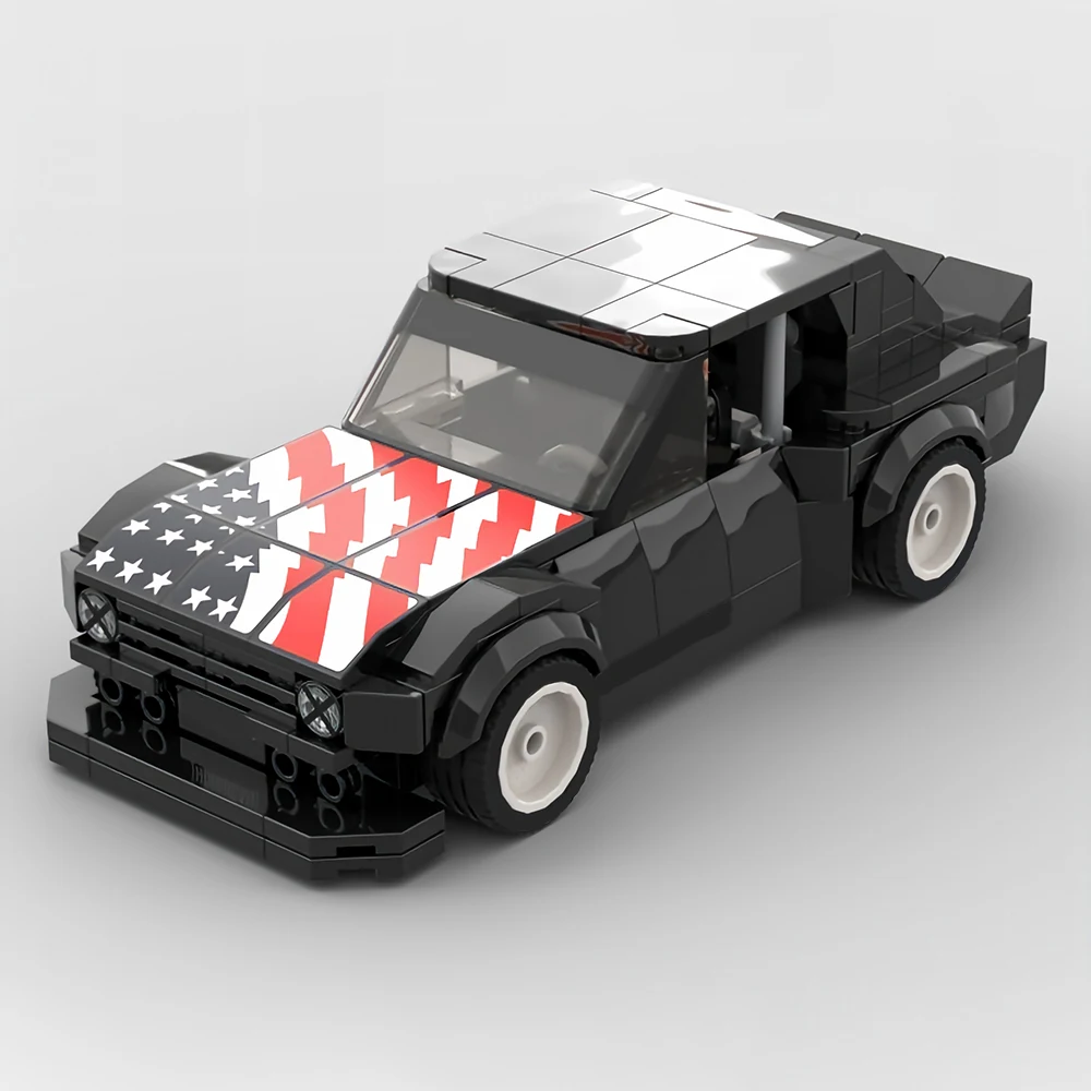 Neue MOC-Geschwindigkeit ​ ​ Rennserie Escort MK2 RS Modellbausatz DIY Modulares Sportwagen-Montage-Spielzeug Sammler-Geschenkset für Erwachsene