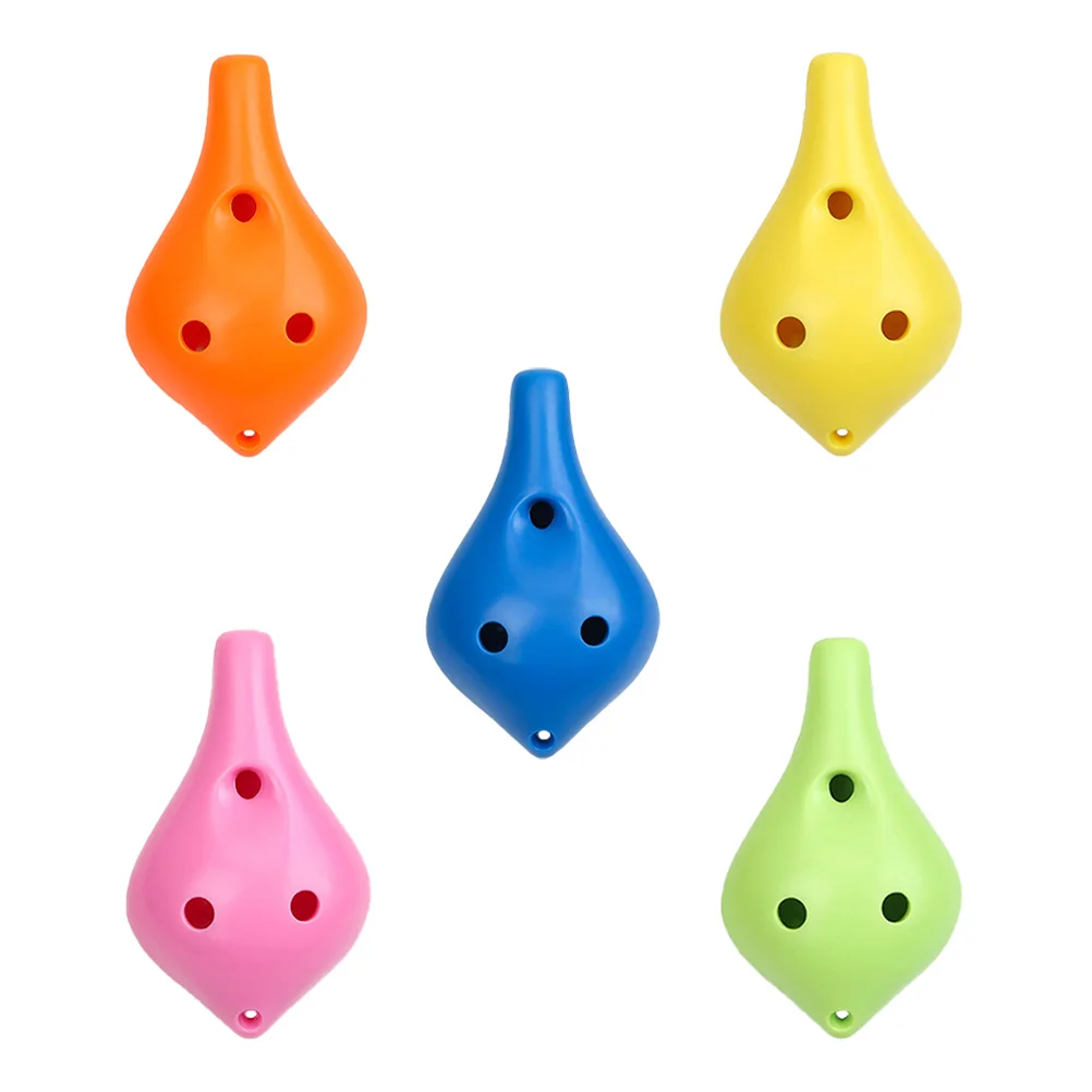 5 Pcs Ocarina Flute Flutes Ceramics Portable Food Grade Abs Plastic Raw Material Student Child