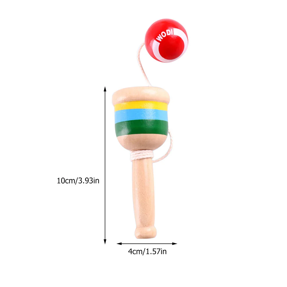 2 Pcs Skill Cup Kenball Pediatric Clinic Toy Wooden Kendall Party and Game Kendama Toys Kid