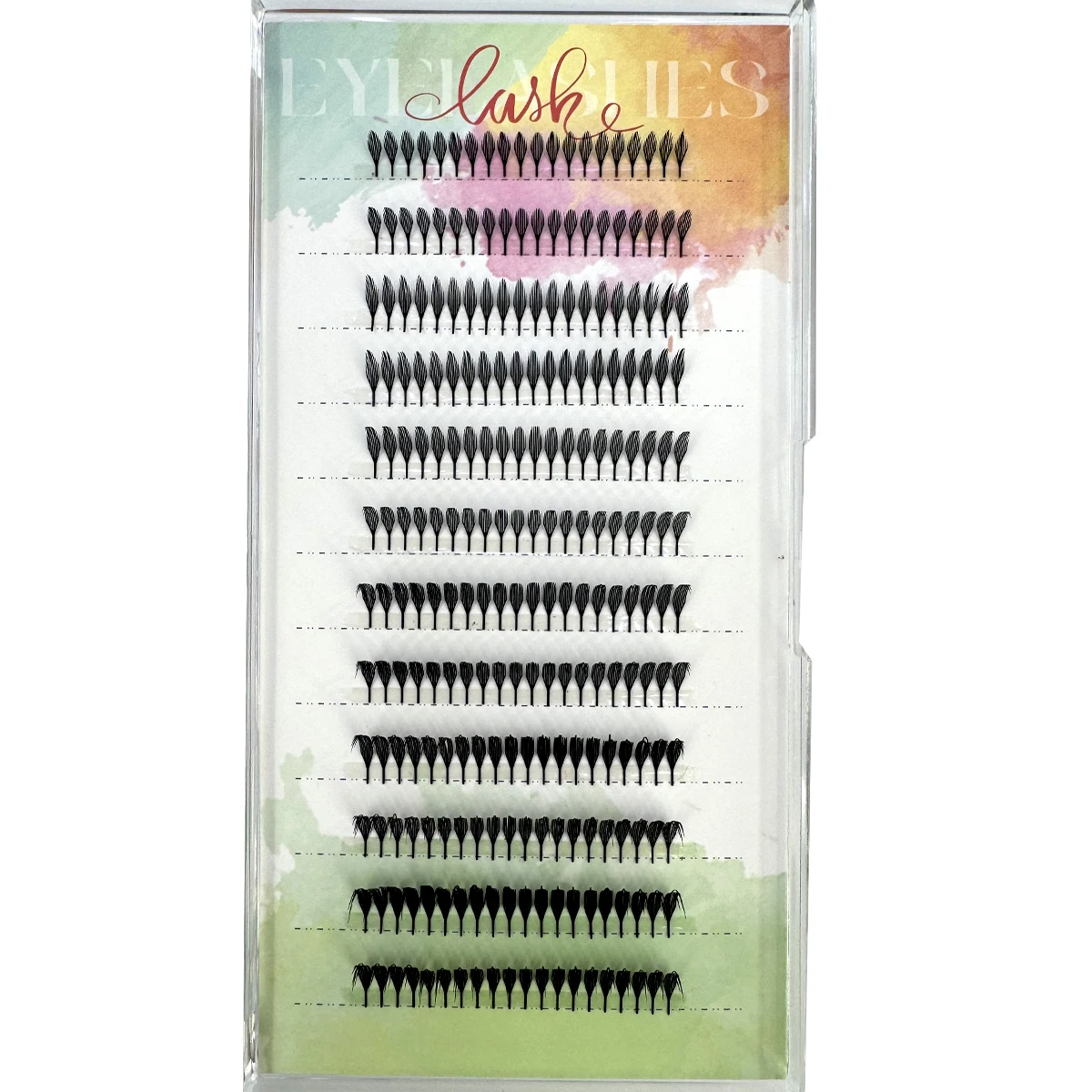 HBZGTLAD Extend feather shaped personal eyelashes Brazil roll soft eyelashes customized eyelashes private label