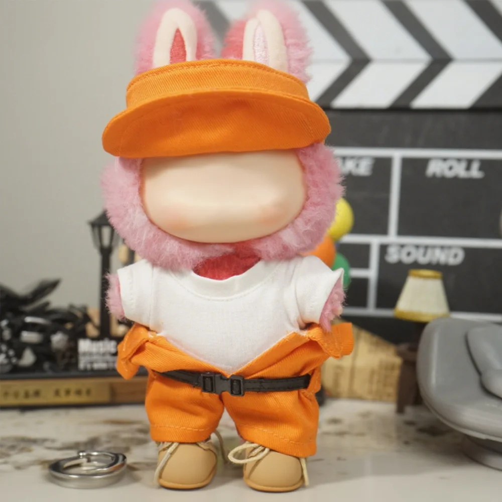 ﻿   15-17 سنتيمتر أفخم ملابس دمى البرتقال السجن نمط ازياء ل دمية صغيرة الملابس والاكسسوارات Keychain بها بنفسك المفاتيح قلادة ديكور