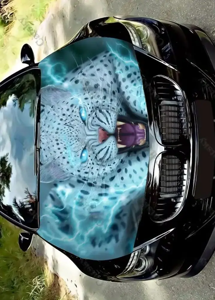 

Fantasy Anime Cat Car Hood Vinyl Stickers Wrap Vinyl Film Engine Cover Decals Sticker Universal Car Hood Protective Film