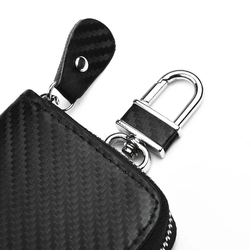Keyless Key Case PU Leather Parts Pouch 1 Pcs for rfid 10x6.5x3cm Signal Trim Blocker Blocking Cage Car Faraday Key