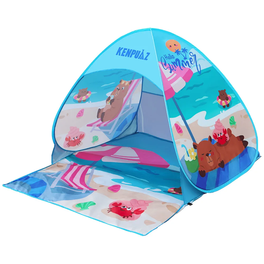 Kenpuaz Beach Tenda familiare impermeabile per bambini Tende da campeggio all'aperto per bambini Ventilare pop-up aperto portatile per parasole per bambini