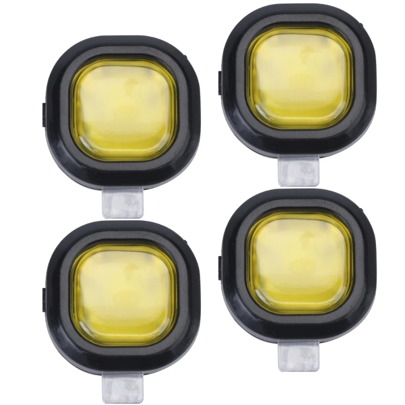 ABS Car Vent Air Freshener, Clip On Square Fragrances Diffuser 4 Piece Set