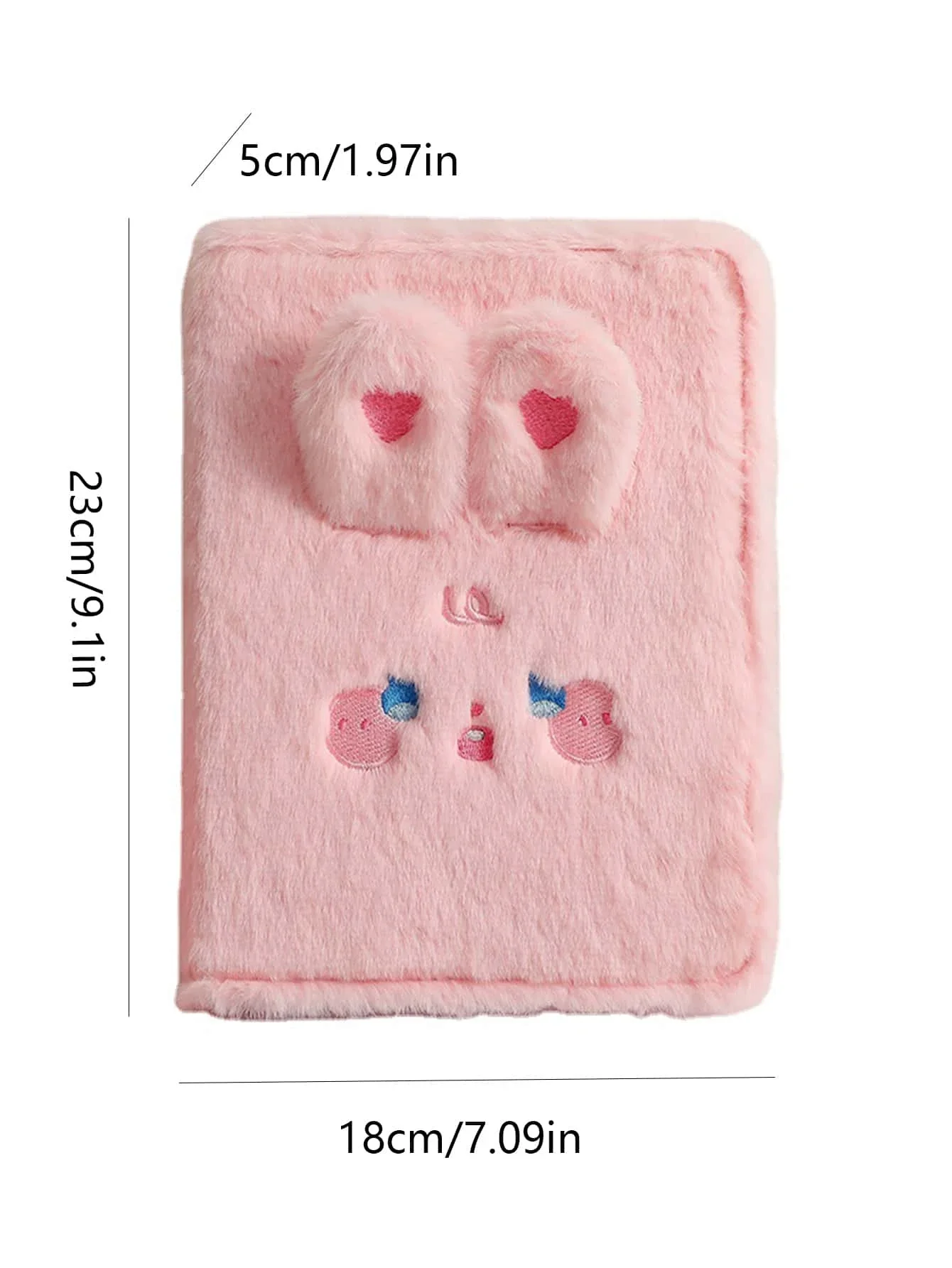 1pc Plush Dog Cover A5 Loose-leaf Binder Memo Book 4x6 Photo Album