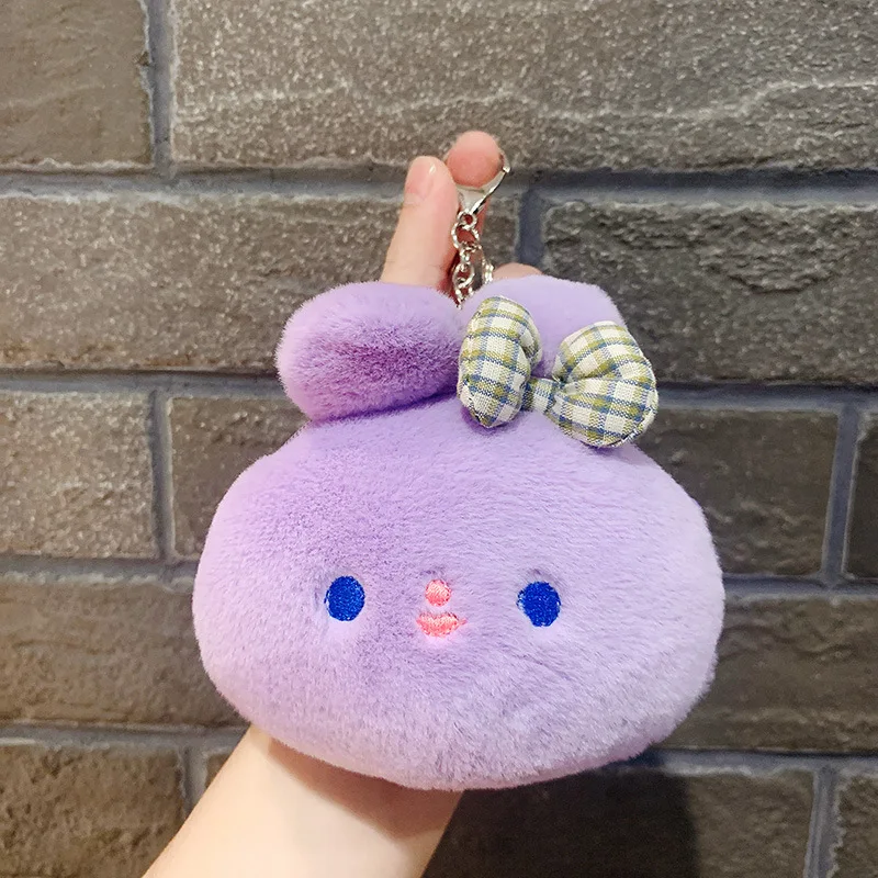 Creative Mini Plush Rabbit Coin Purse Children's Cute Small Bag Charm Storage Bag Schoolbag Charm Keychain Gifts For Girls