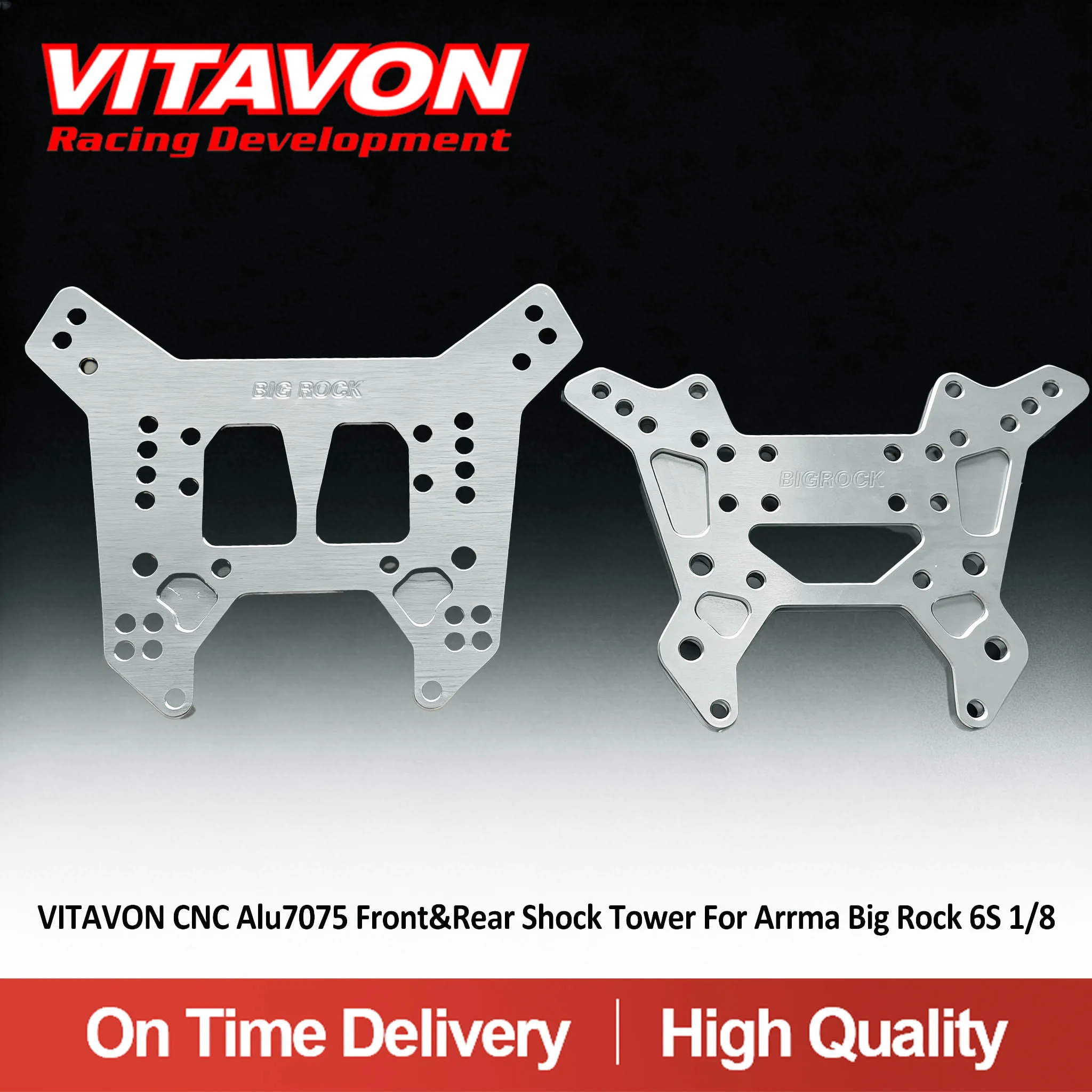 

VITAVON CNC Alu7075 Front&Rear Shock Tower For Arrma Big Rock 6S 1/8